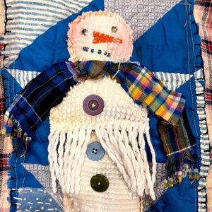 OOAK handmade art flannel shirt size large